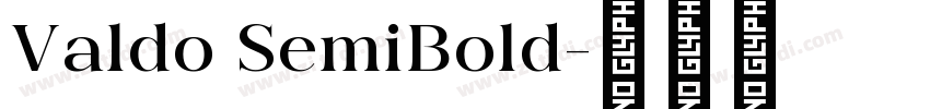 Valdo SemiBold字体转换